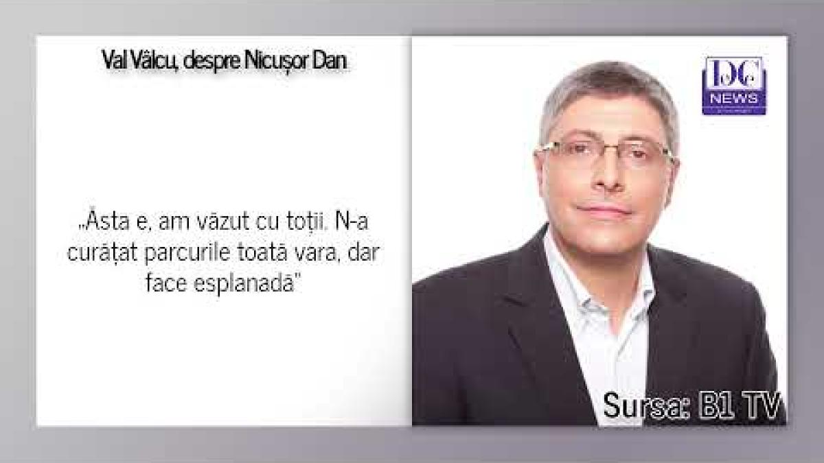 Vâlcu îl taxează pe Nicușor: Am văzut cu toții. N-a curățat parcurile toată vara, dar face esplanadă