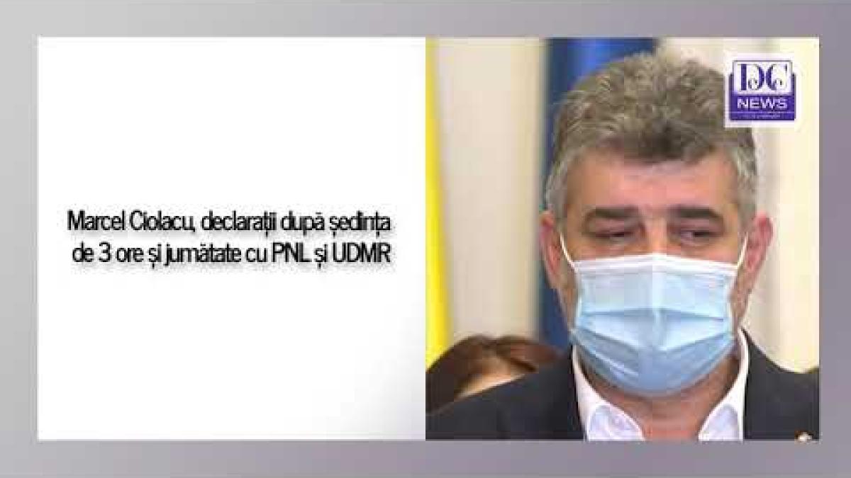 Ciolacu, declarații după consultările de 3 ore și jumătate cu PNL și UDMR