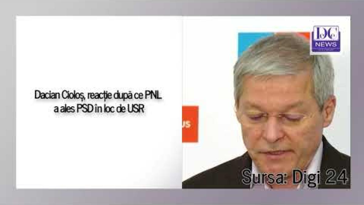 Cioloș anunță că USR intră în opoziție, după ce PNL a ales PSD