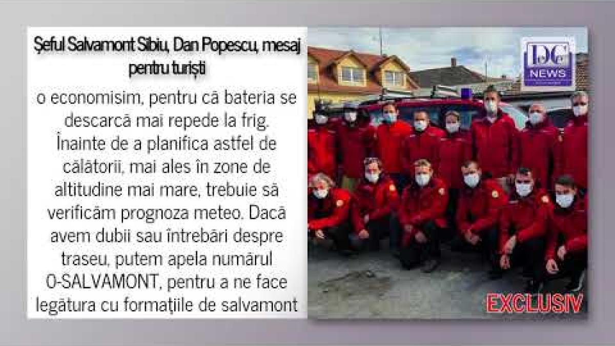 Şeful Salvamont Sibiu, sfaturi pentru turiştii care merg pe trasee iarna. Ce nu trebuie să lipsească