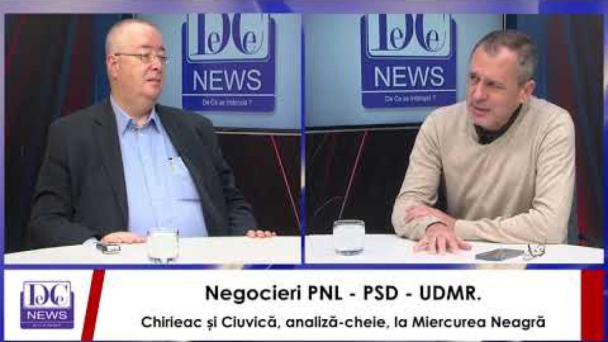 Negocieri PNL - PSD - UDMR. Chirieac și Ciuvică, analiză-cheie, la Miercurea Neagră