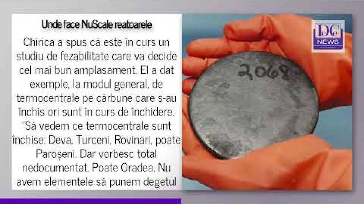 Reactoarele NuScale pot apărea în locul centralelor pe cărbune care se închid, la Deva sau Rovinari