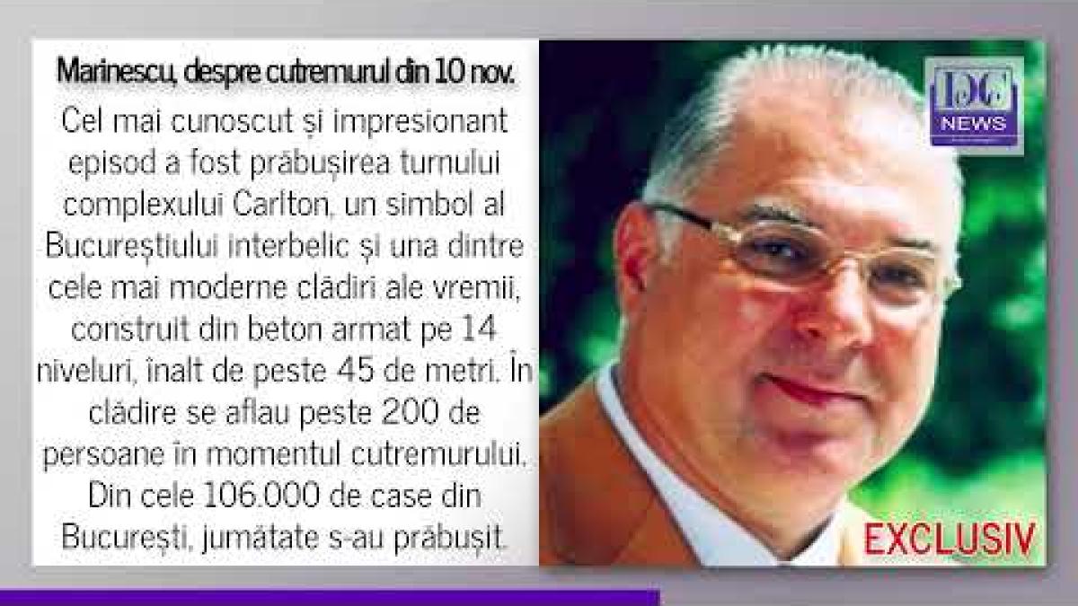 România, lovită de cutremur în 10 noiembrie. Senatorul Marinescu explică
