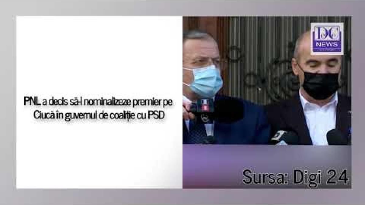 PNL a decis să-l nominalizeze premier pe Ciucă în guvernul de coaliție cu PSD
