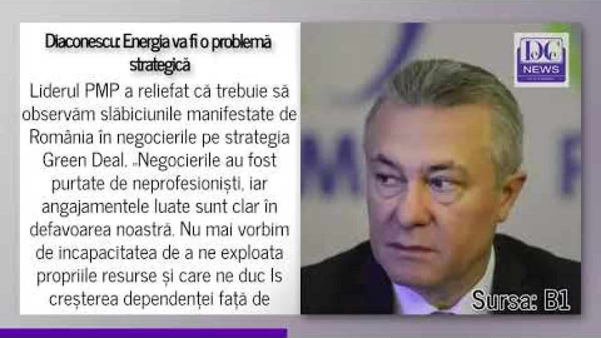 Cristian Diaconescu (PMP): Energia va fi o problemă strategică