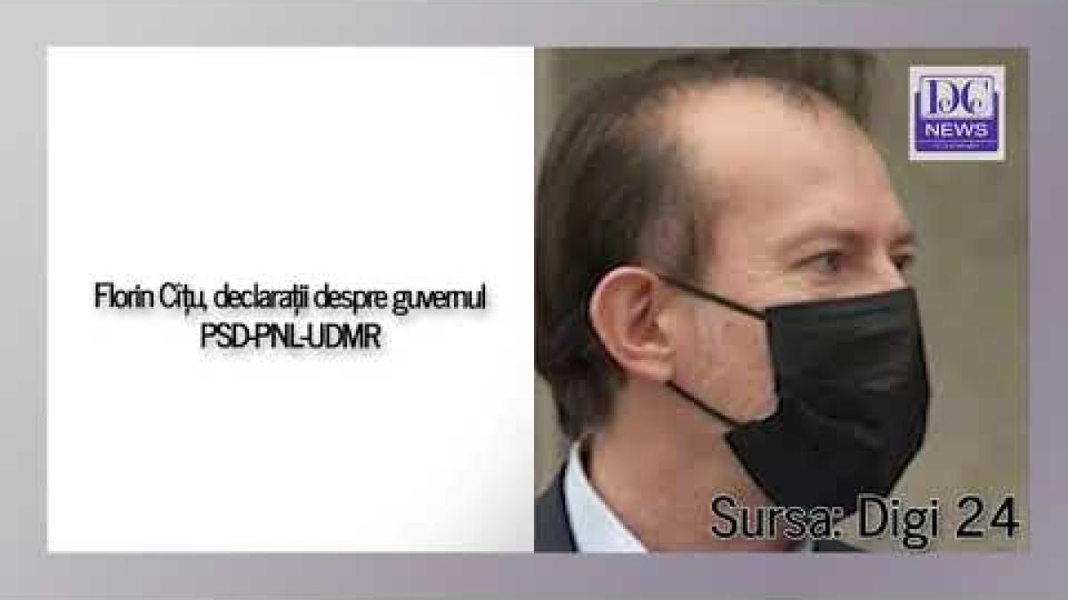 Florin Cîțu, declarații după negocierile PSD-PNL-UDMR