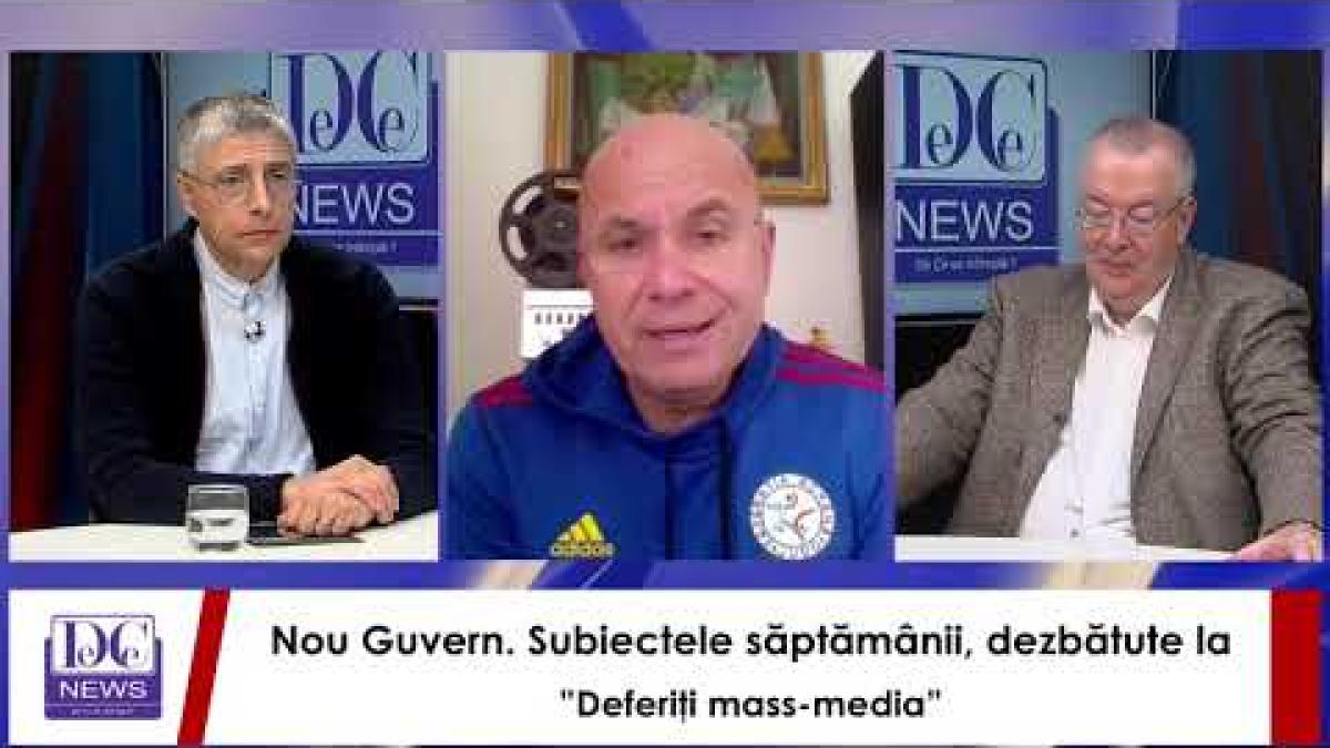 Nou Guvern. Subiectele săptămânii, dezbătute la ”Deferiţi mass-media”