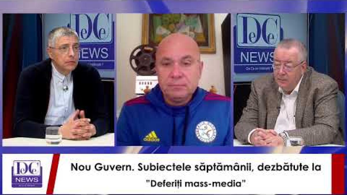 Nou Guvern. Subiectele săptămânii, dezbătute la ”Deferiţi mass-media”