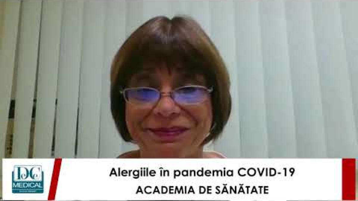 Alergiie și pandemia COVID-19, cu Prof. Dr. Carmen BUNU-PANAITESCU la Academia de Sănătate