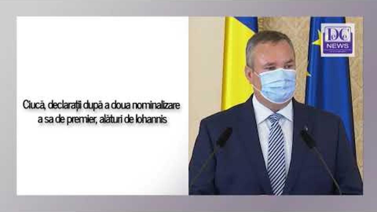 Ciucă, declarații după a doua nominalizare a sa ca premier, alături de Iohannis