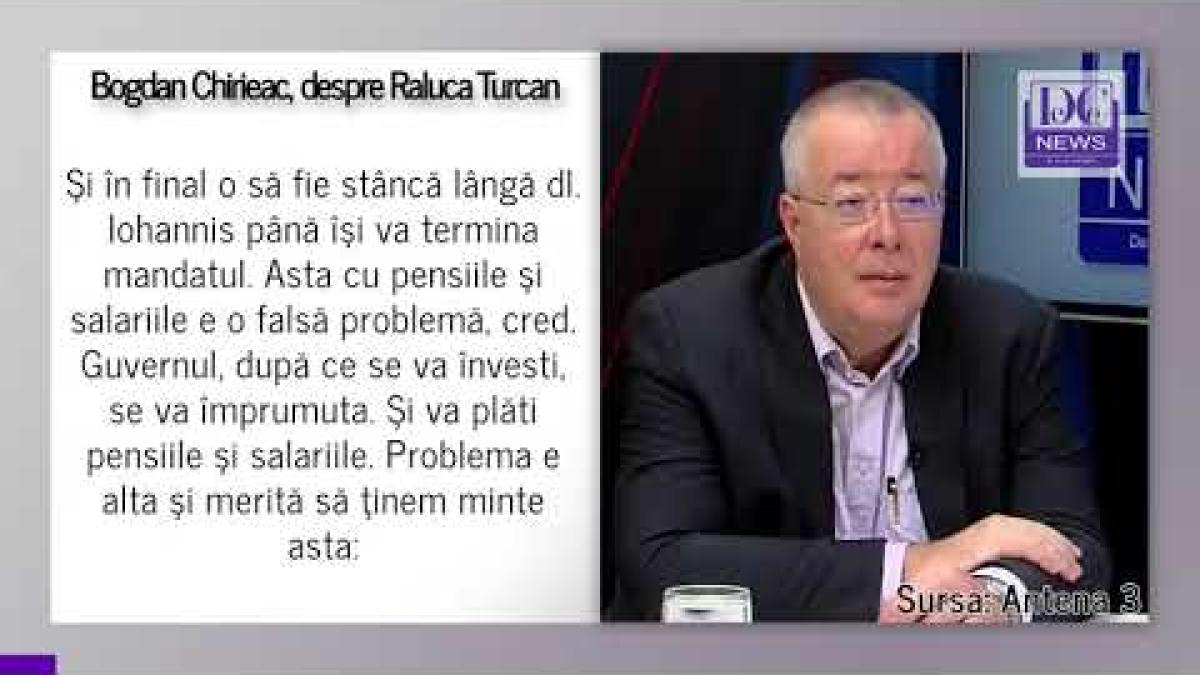 Lecția pe care ar trebui să o învețe Raluca Turcan. Chirieac: A fost STÂNCĂ. Chestiuni de CARACTER!