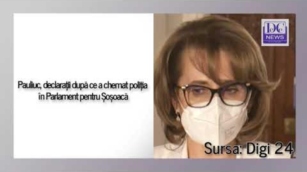 Pauliuc, declarații după ce a chemat poliția în Parlament pentru Șoșoacă