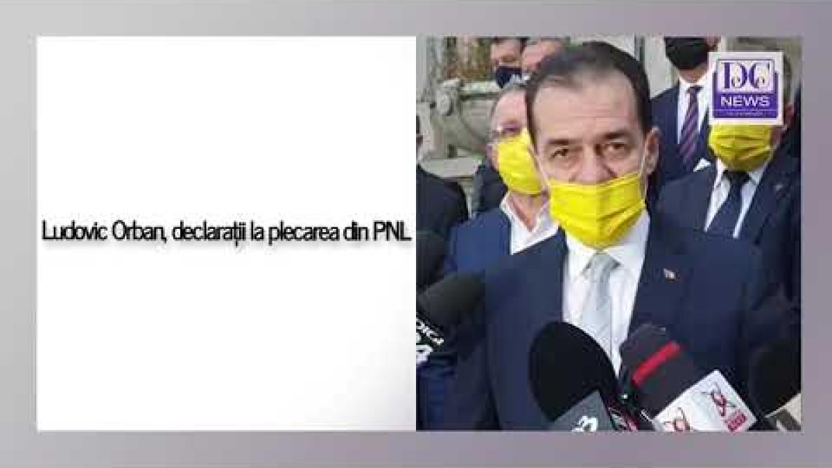 Ludovic Orban, declarații la plecarea din PNL