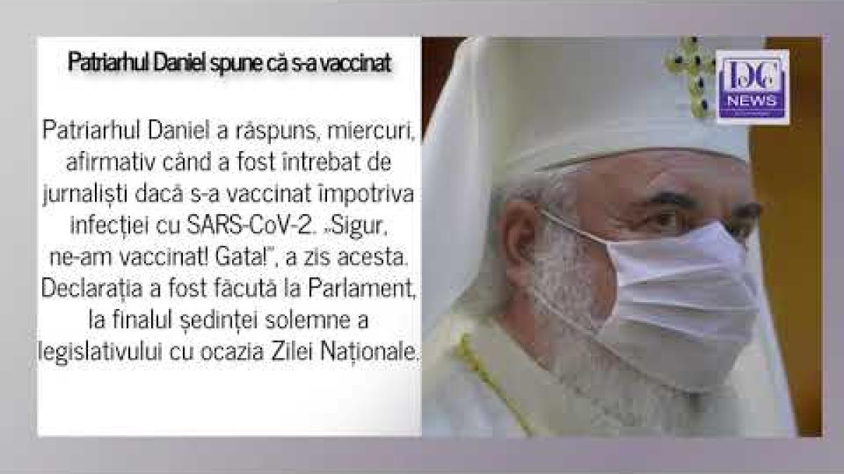 Patriarhul Daniel anunță public că s-a vaccinat împotriva Covid-19