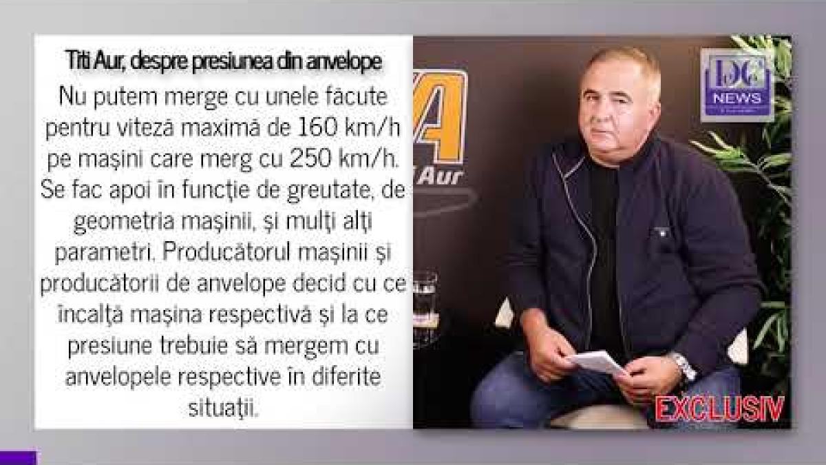 Titi Aur, despre presiunea corectă în anvelope: Nu e 2,2!