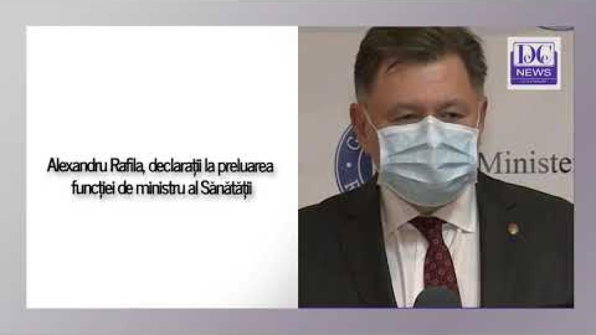 Alexandru Rafila, declarații la preluarea funcției de ministru al Sănătății