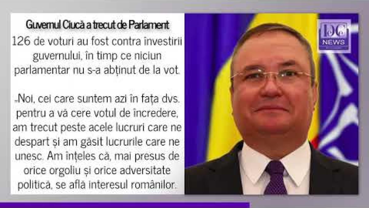 Guvernul Ciucă a fost învestit. REZULTAT VOT