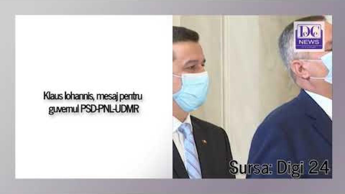 Klaus Iohannis, mesaj pentru guvernul PSD-PNL-UDMR