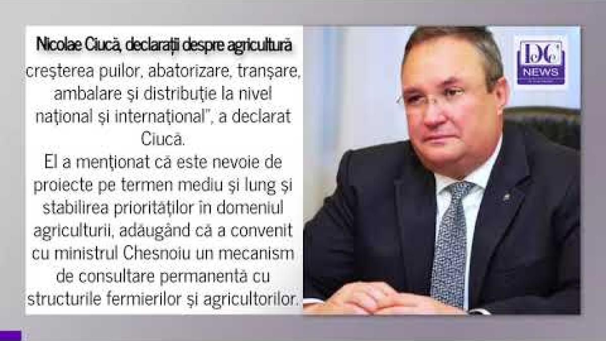 Premierul Nicolae Ciucă, vizită în județul Vâlcea. Guvernul susține agricultura