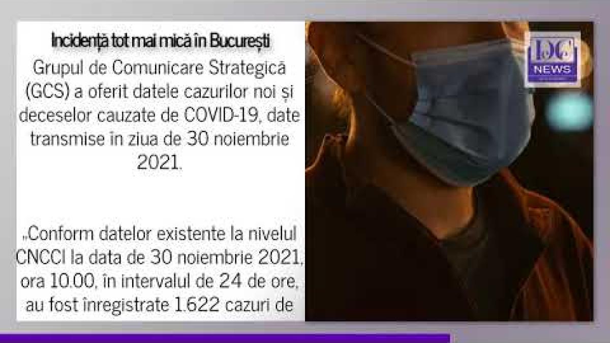Incidența din București coboară la nivelul din 15 septembrie