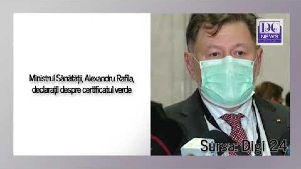 Ministrul Rafila, declarații despre certificatul verde. Se caută o formulă ce nu discriminează