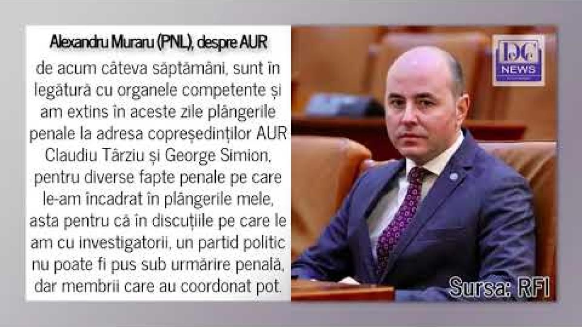 Muraru (PNL): Instituțiile să răspundă dacă AUR este o amenințare şi trebuie scos în afara legii