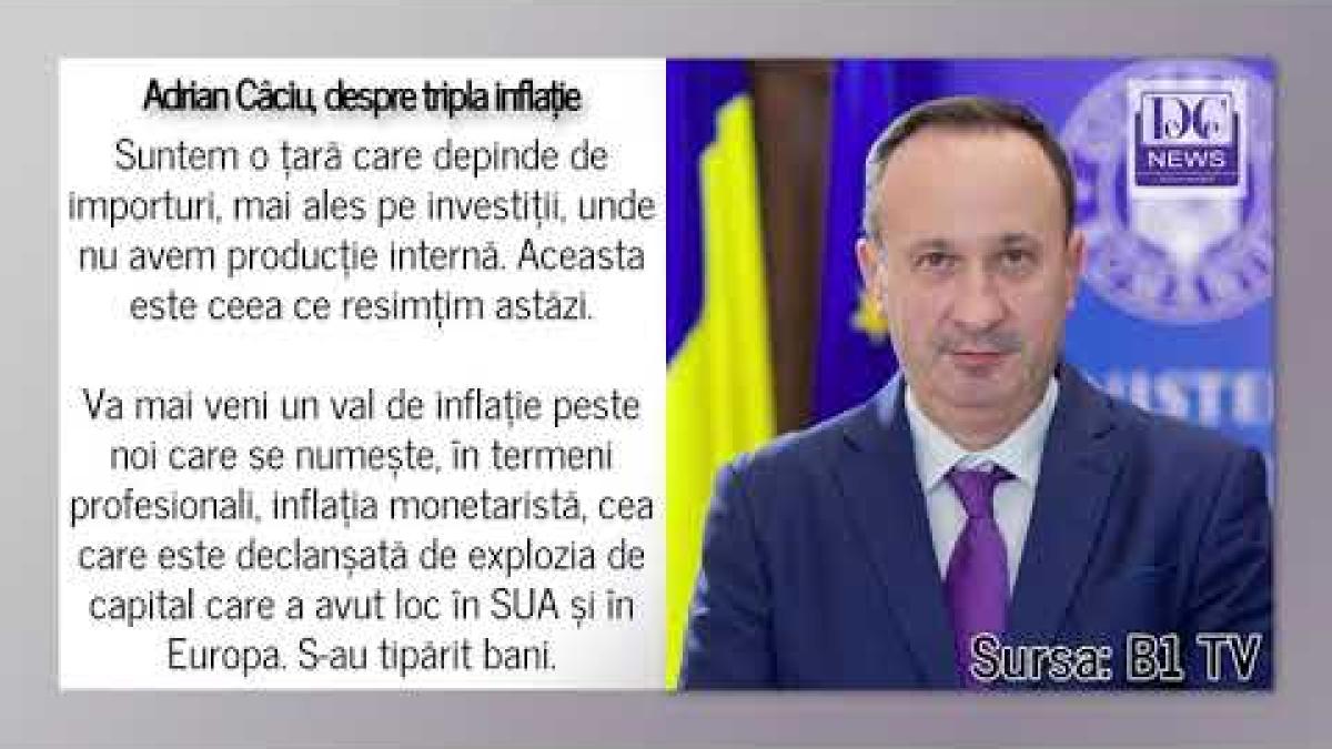 Ministrul Adrian Câciu anunță că ne va lovi o triplă inflație la jumătatea anului 2022