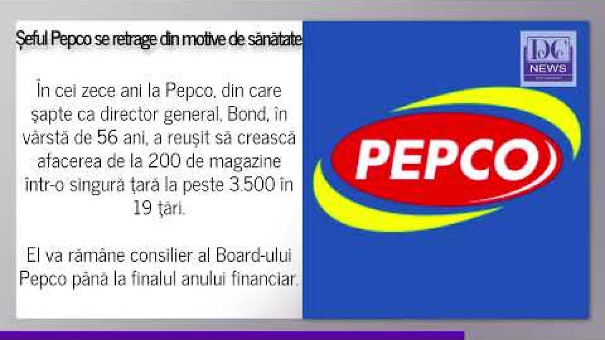 Șeful Pepco se retrage din motive de sănătate