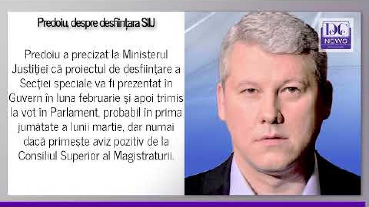 Predoiu: Secția specială dispare până în martie. Nu va fi SIIJ 2.0