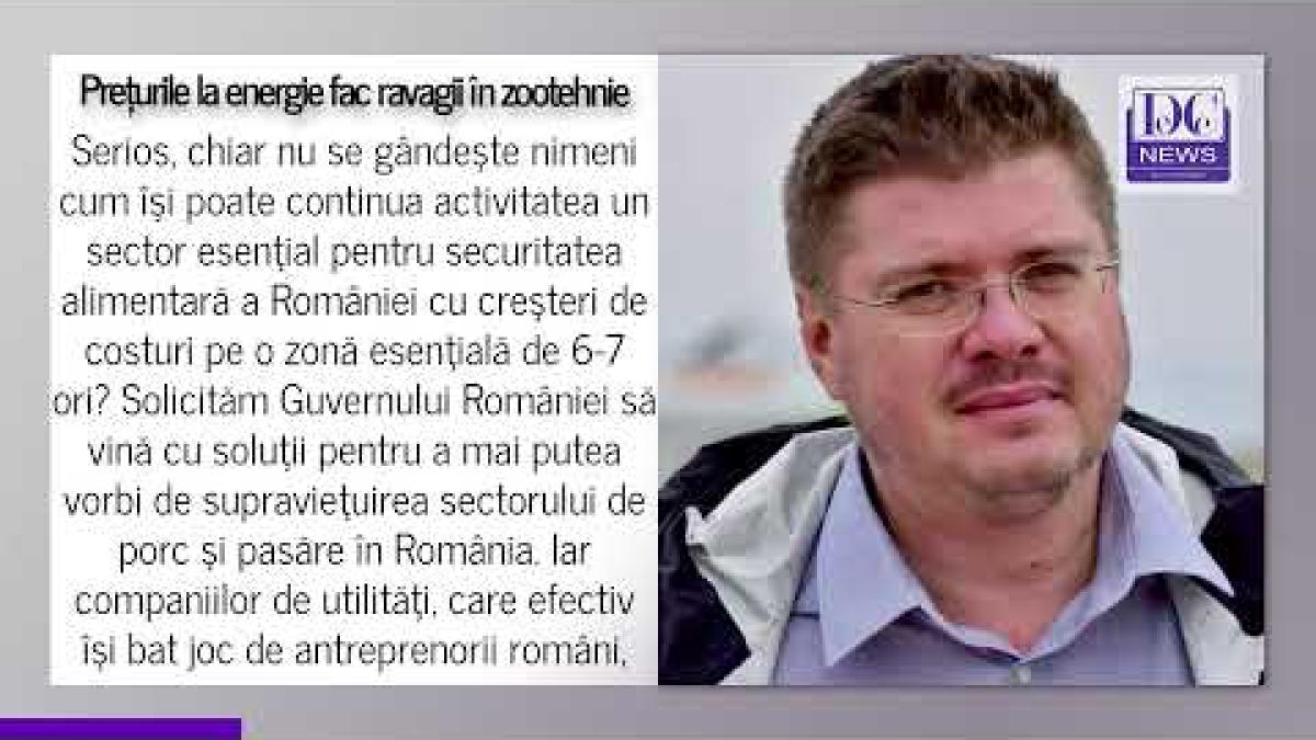 Preşedintele Asociaţiei Forţa Fermierilor, Vlad Macovei, anunță dezastrul din industria cărnii