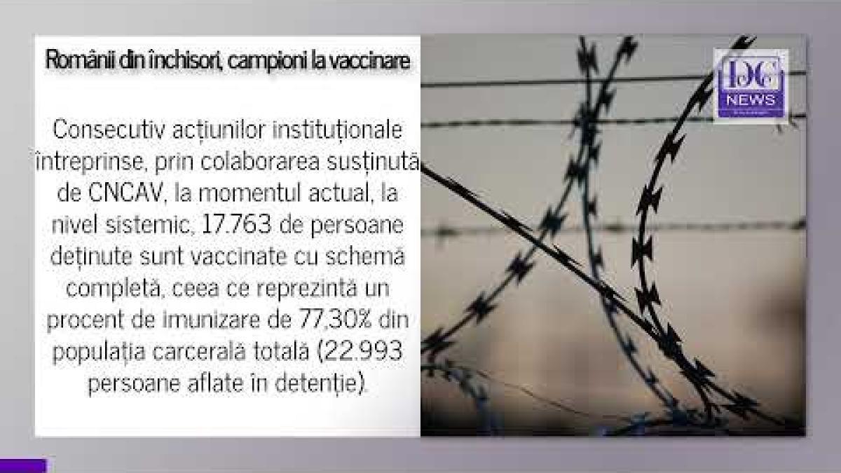 Românii din închisori, campioni la vaccinare
