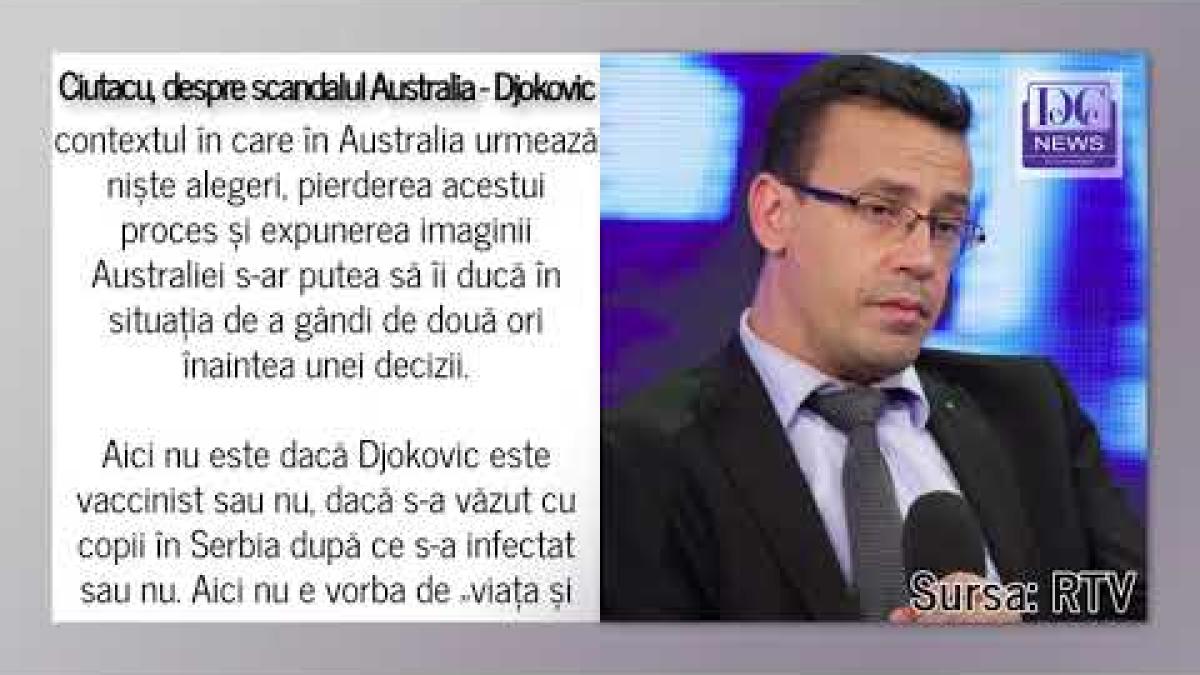 Reacția lui Ciutacu după procesul lui Novak Djokovic: Personajul și pretextul, perfect alese