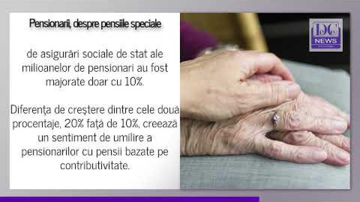 Pensionarii spun că se simt umiliți după mărirea pensiilor speciale