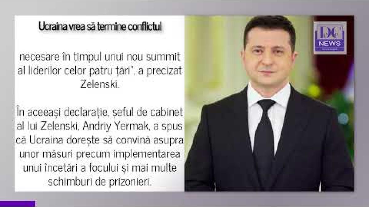 Zelenski: E timpul să cădem de acord asupra încheierii conflictului