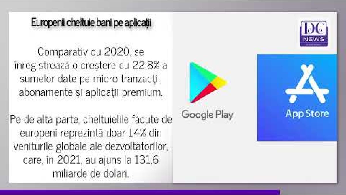 Aplicațiile mobile au strâns 18,3 miliarde dolari de la europeni în 2021