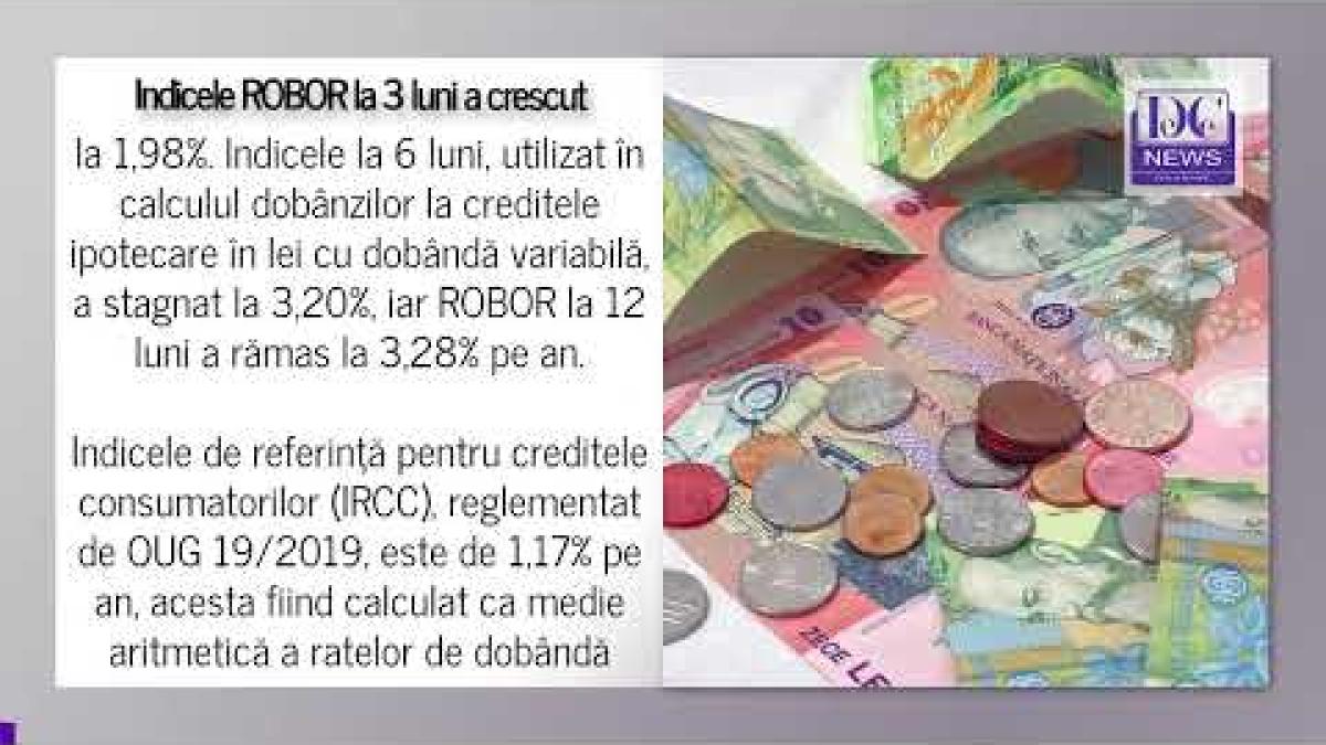 Indicele ROBOR la 3 luni a crescut