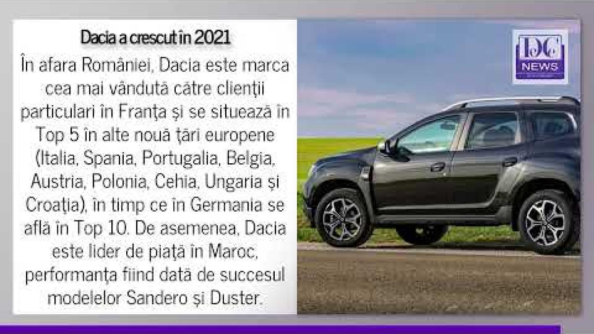 Dacia a crescut în 2021