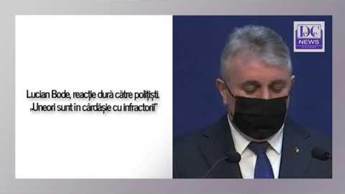 Lucian Bode, reacție dură către polițiști. „Uneori sunt în cârdășie cu infractorii”