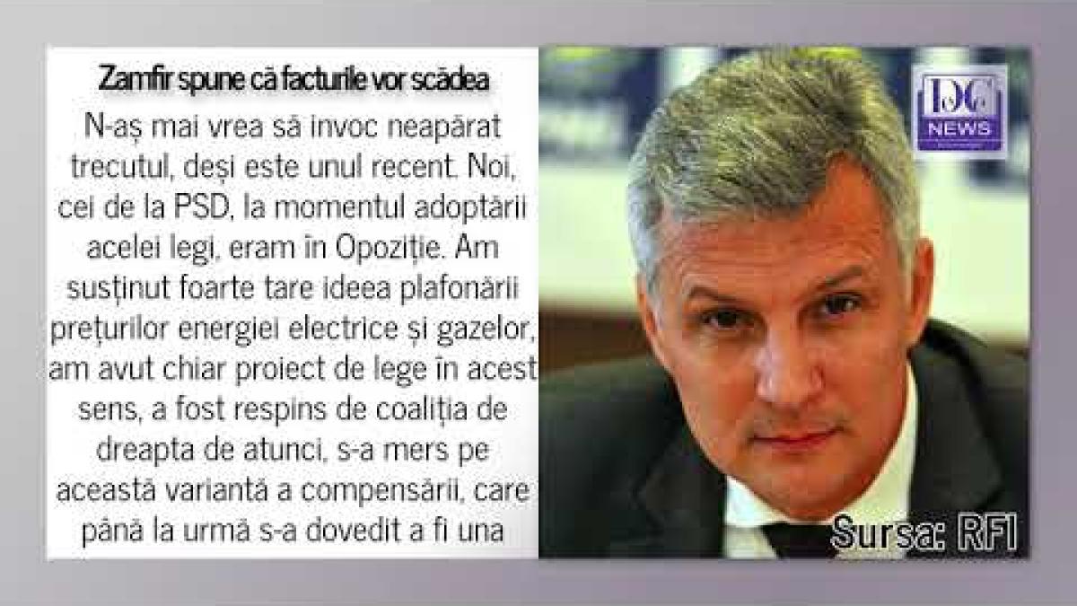 Daniel Zamfir (PSD) anunță că facturile la gaze și electricitate vor scădea cel puțin la jumătate