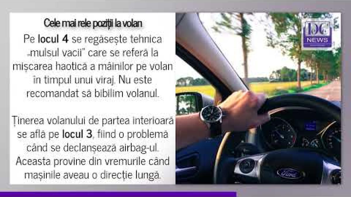 Top 5 cele mai periculoase poziții de stat la volan