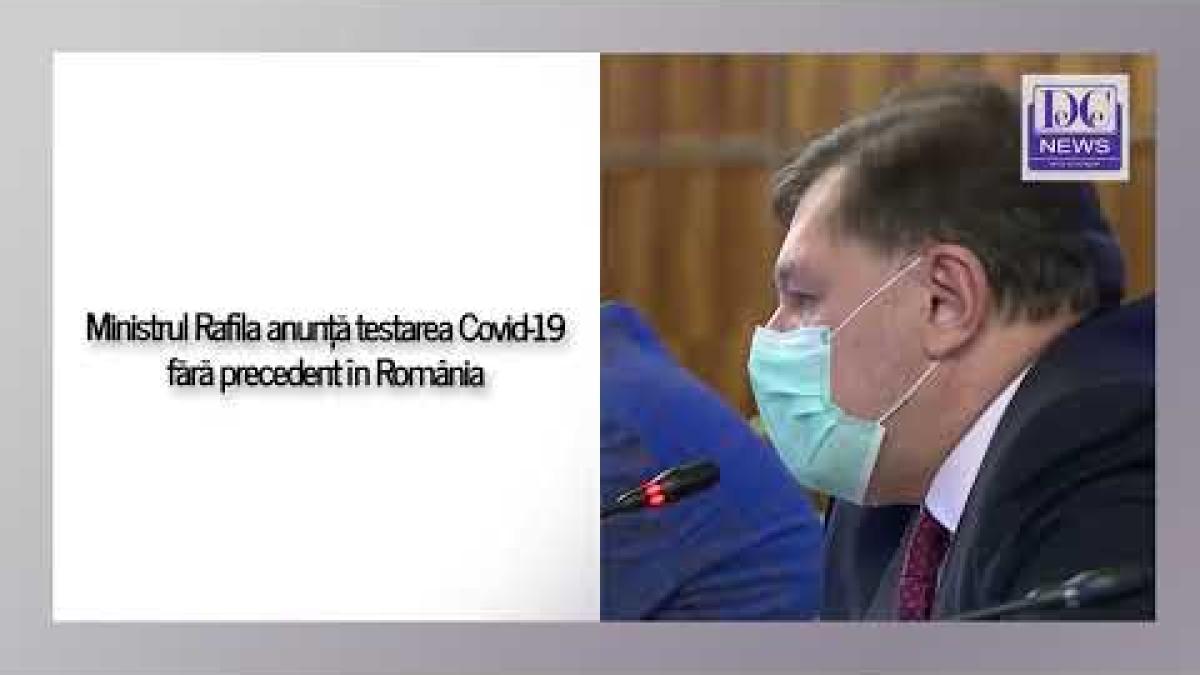 Ministrul Rafila explică cum este pregătită țara pentru explozia de cazuri. Testare în masă