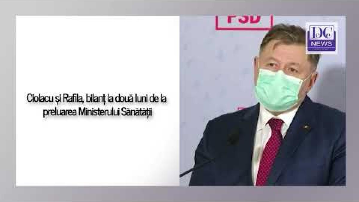 Ciolacu și Rafila, bilanț la două luni de la preluarea Ministerului Sănătății