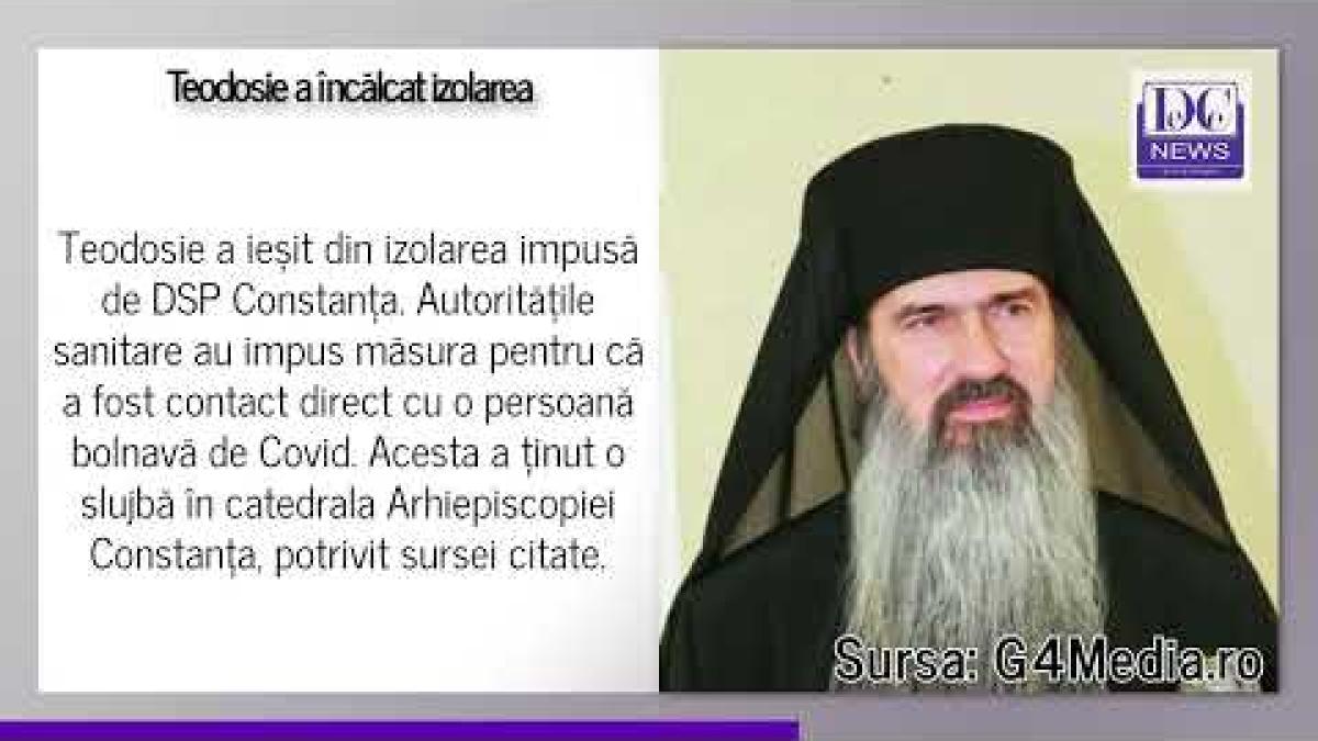 Arhiepiscopul Teodosie, amendat de polițiști pentru ieșirea din izolare