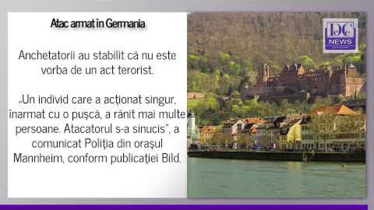 Atac armat în Germania. Mai multe persoane au fost rănite, agresorul s-a sinucis