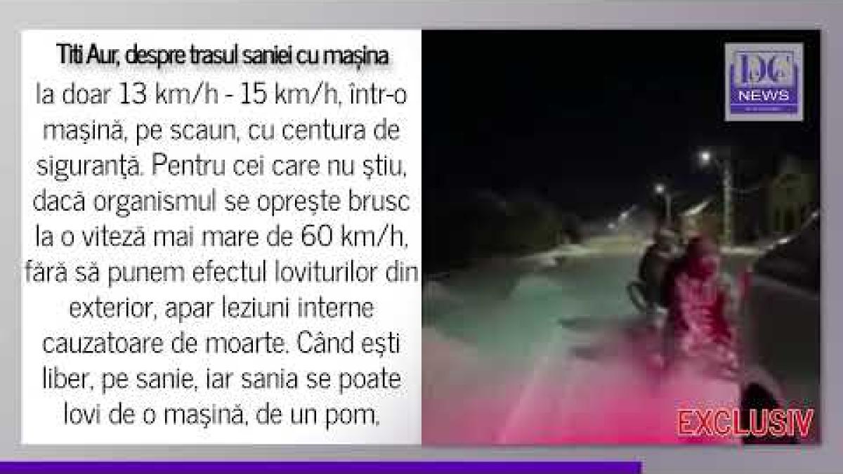 Titi Aur, despre datul cu sania trasă de mașină: Moarte pe loc! Ca și cum ai cădea de la etajul 10