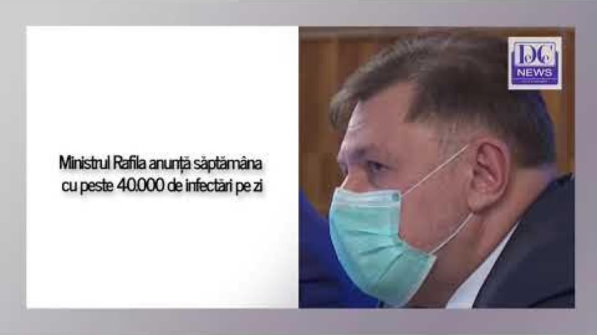 Ministrul Rafila anunță săptămâna cu peste 40.000 de infectări pe zi