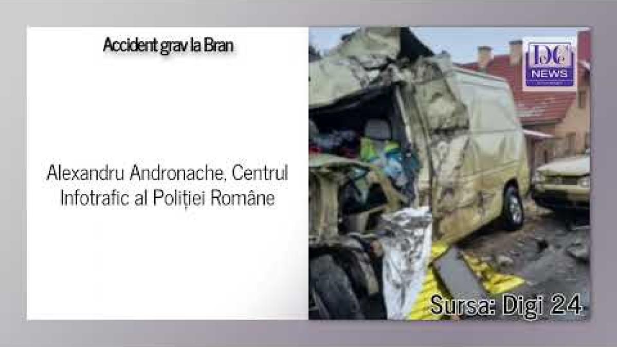 Accident grav la Bran, în curbă. O persoană a decedat