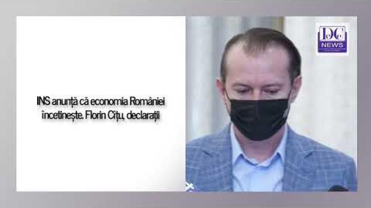 INS anunță că economia României încetinește. Florin Cîțu, declarații