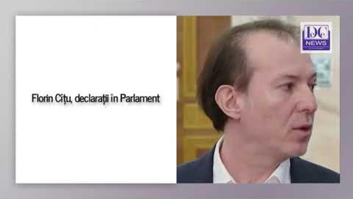 Florin Cîțu, declarații în Parlament despre economie și război