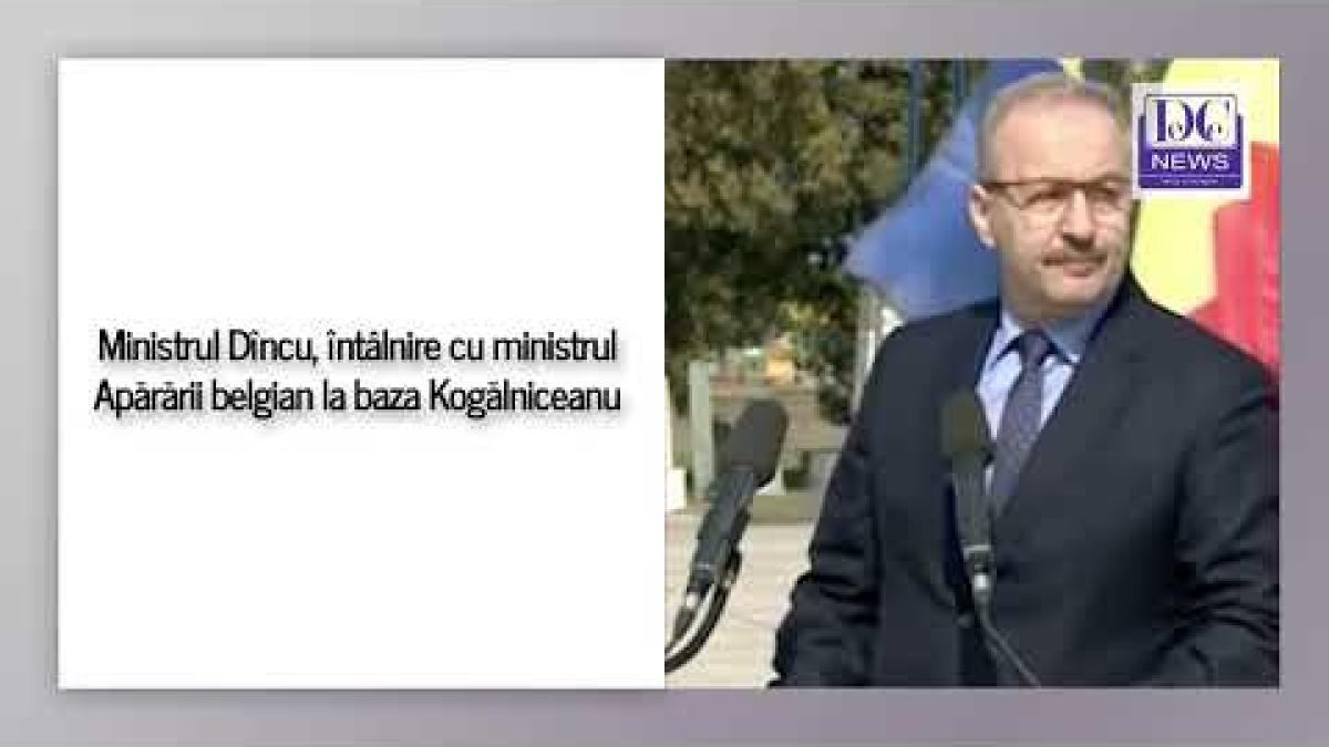 Ministrul Dîncu, întâlnire cu ministrul Apărării belgian la baza Kogălniceanu
